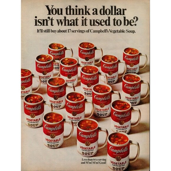 1968 Campbells Soup Vintage Print Ad (L13) - Picture 1 of 3